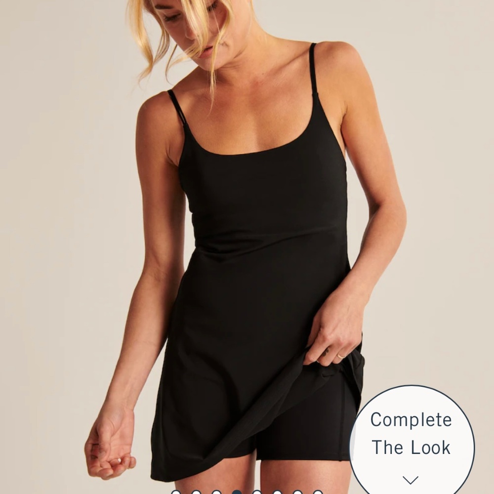 NWT Abercrombie & Fitch Traveler Mini Dress - Black/Onyx - Large